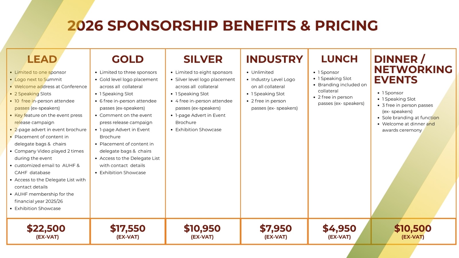 Sponsorship Packages